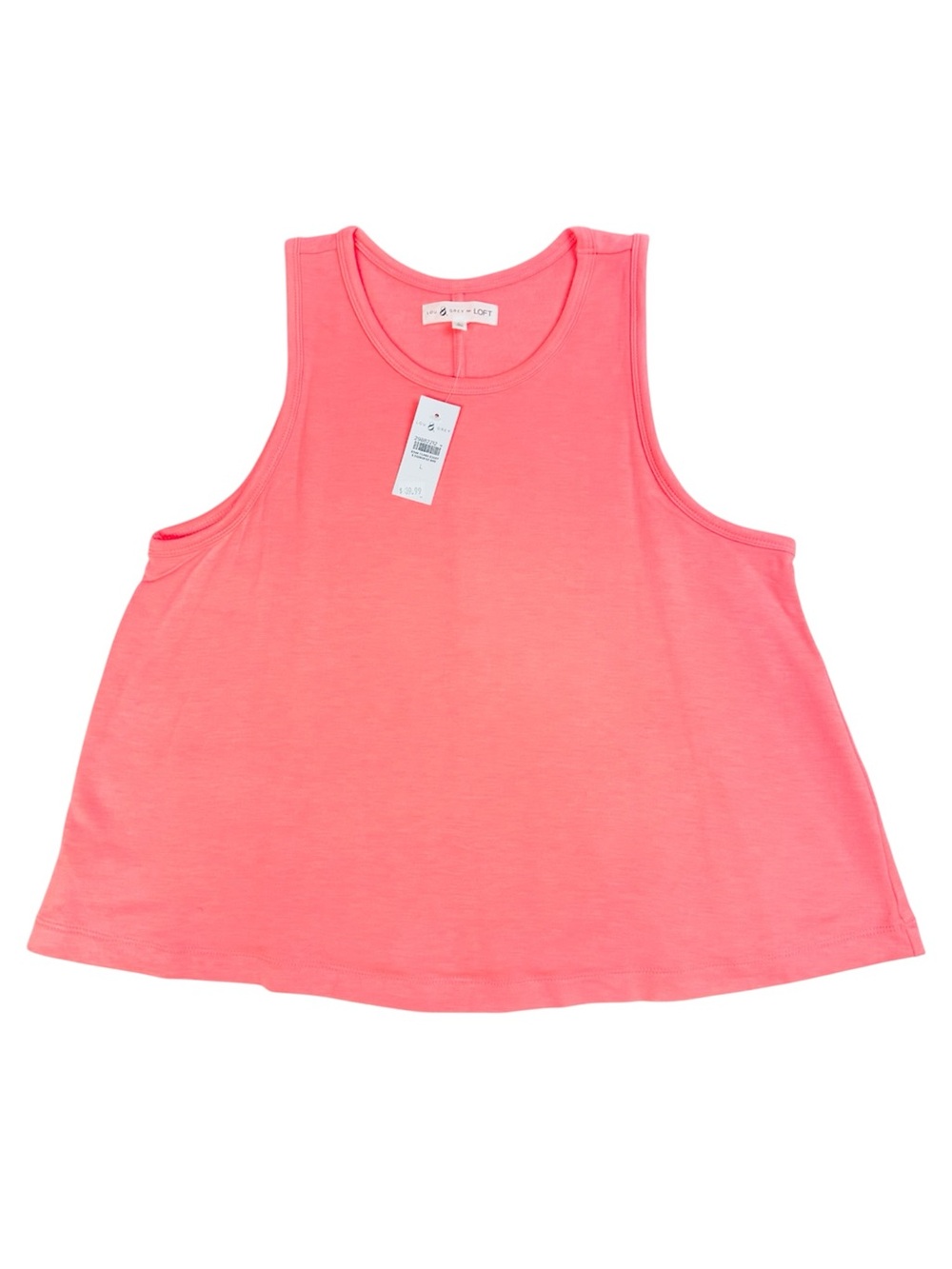 Lou & Grey for Loft Neon Pink Tank Top - Large